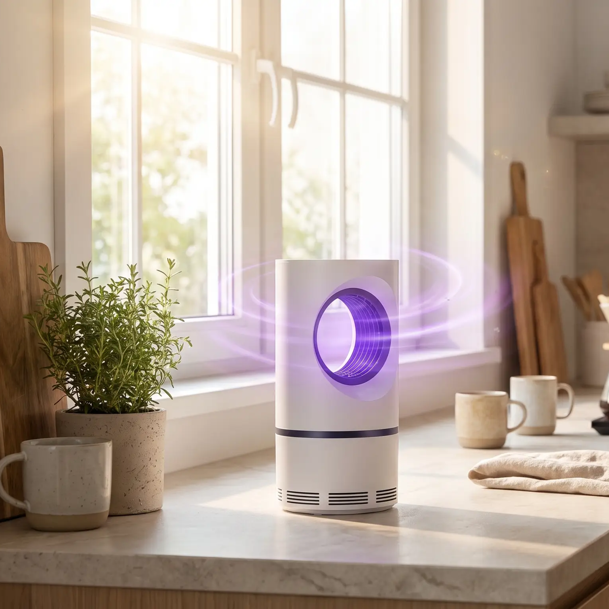 UV Light Mosquito Insect Trap With USB Powered Fan