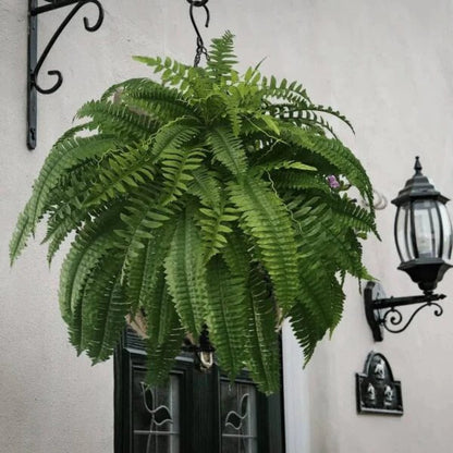 UV Resistant Artificial Boston Fern Hanging Greenery