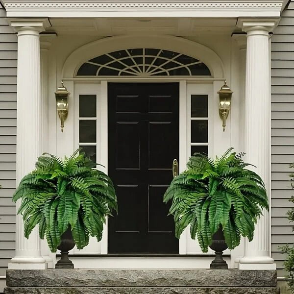 UV Resistant Artificial Boston Fern Hanging Greenery