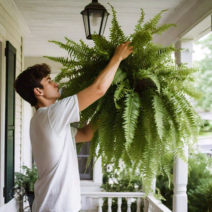 UV Resistant Artificial Boston Fern Outdoor Greenery