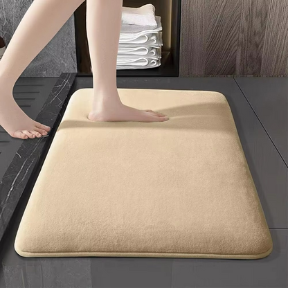 Ultra Absorbent Coral Velvet Anti Slip Bath Mat Machine Washable