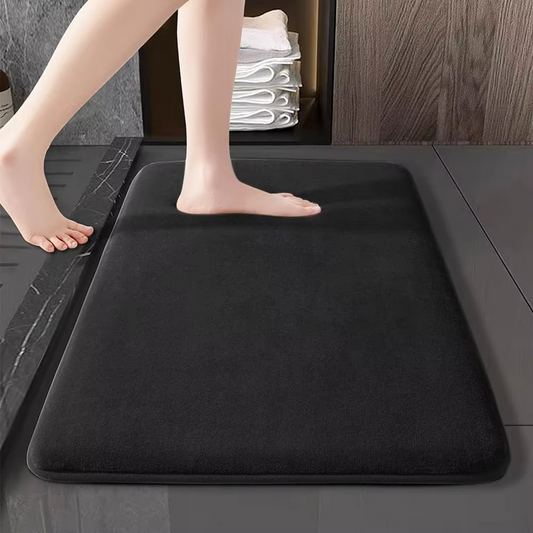 Ultra Absorbent Coral Velvet Anti Slip Bath Mat Machine Washable