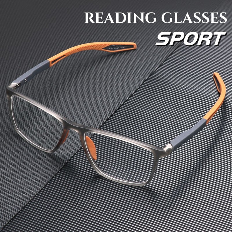 Ultra Light Blue Light Blocking Progressive Reading Glasses Titanium Frame Anti Glare Computer Eyewear Daily Vision Support