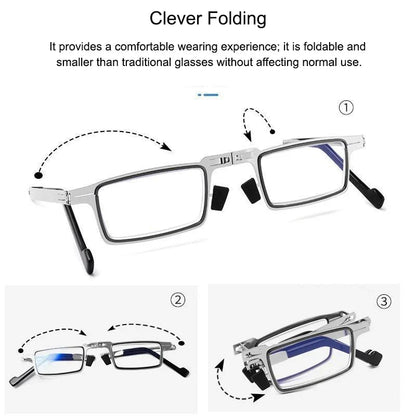 Ultra Lightweight Foldable Reading Glasses with Blue Light Filter