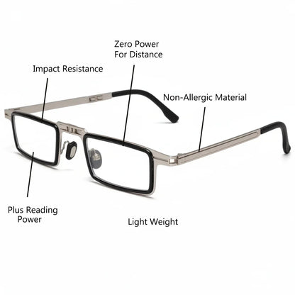 Ultra Lightweight Foldable Reading Glasses with Blue Light Filter