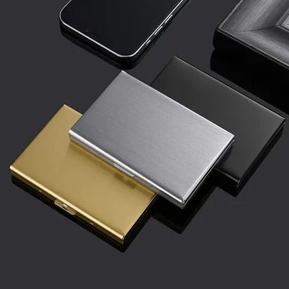 Ultra Slim RFID Blocking Metal Card Holder Wallet
