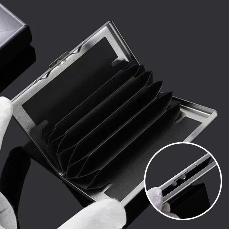 Ultra Slim RFID Blocking Metal Card Holder Wallet