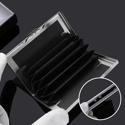 Ultra Slim RFID Blocking Metal Card Holder Wallet