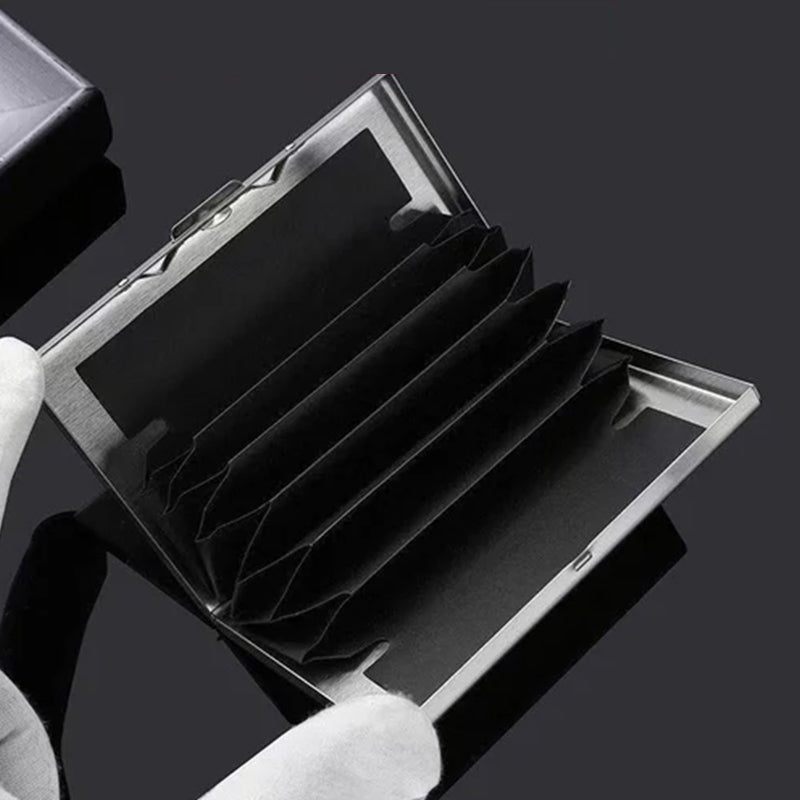 Ultra Slim RFID Blocking Metal Card Holder Wallet