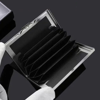 Ultra Slim RFID Blocking Metal Card Holder Wallet