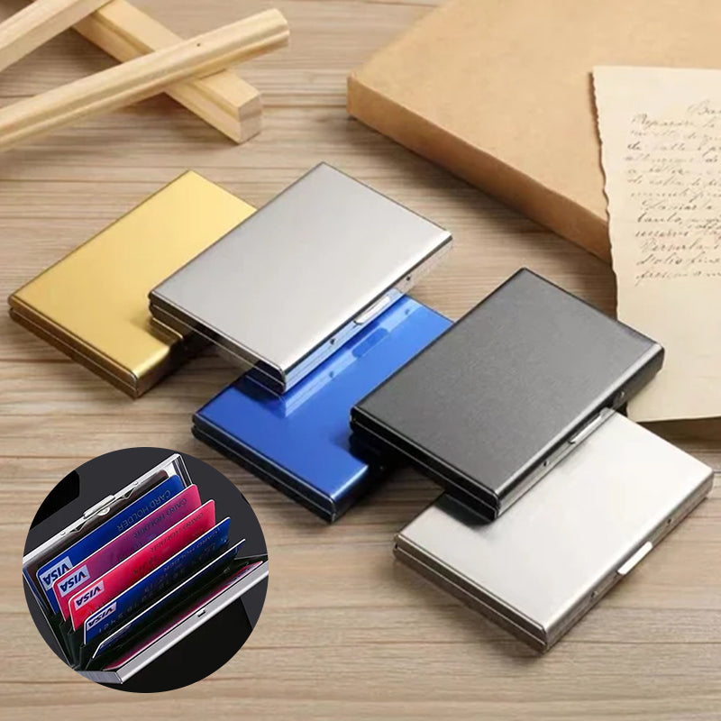 Ultra Slim RFID Blocking Metal Card Holder Wallet