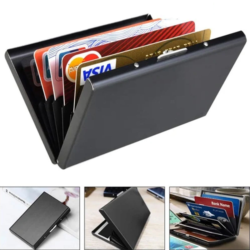 Ultra Slim RFID Blocking Metal Card Holder Wallet