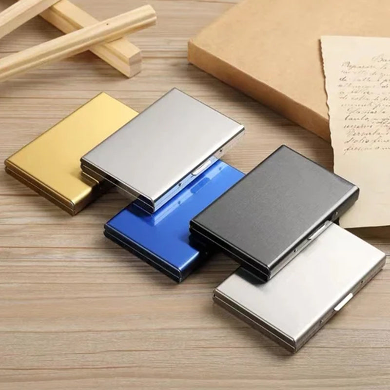 Ultra Slim RFID Blocking Metal Card Holder Wallet