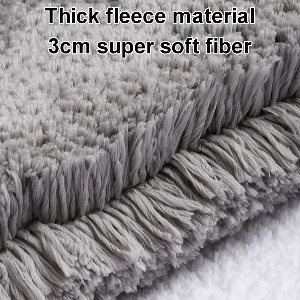 Ultra Soft Thick Microfiber Non Slip Bath Mat