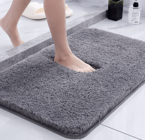 Ultra Soft Thick Microfiber Non Slip Bath Mat