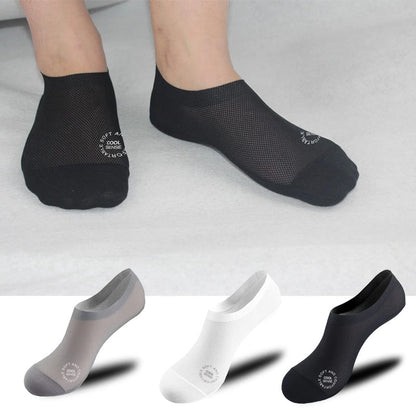 Ultra Thin No Show Liner Socks with Non Slip Grip