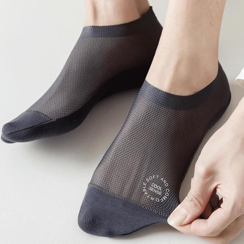 Ultra Thin No Show Liner Socks with Non Slip Grip