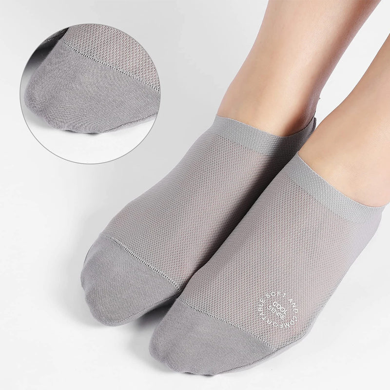 Ultra Thin No Show Liner Socks with Non Slip Grip