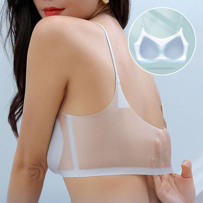 Ultra Thin Seamless Ice Silk Cooling Bra