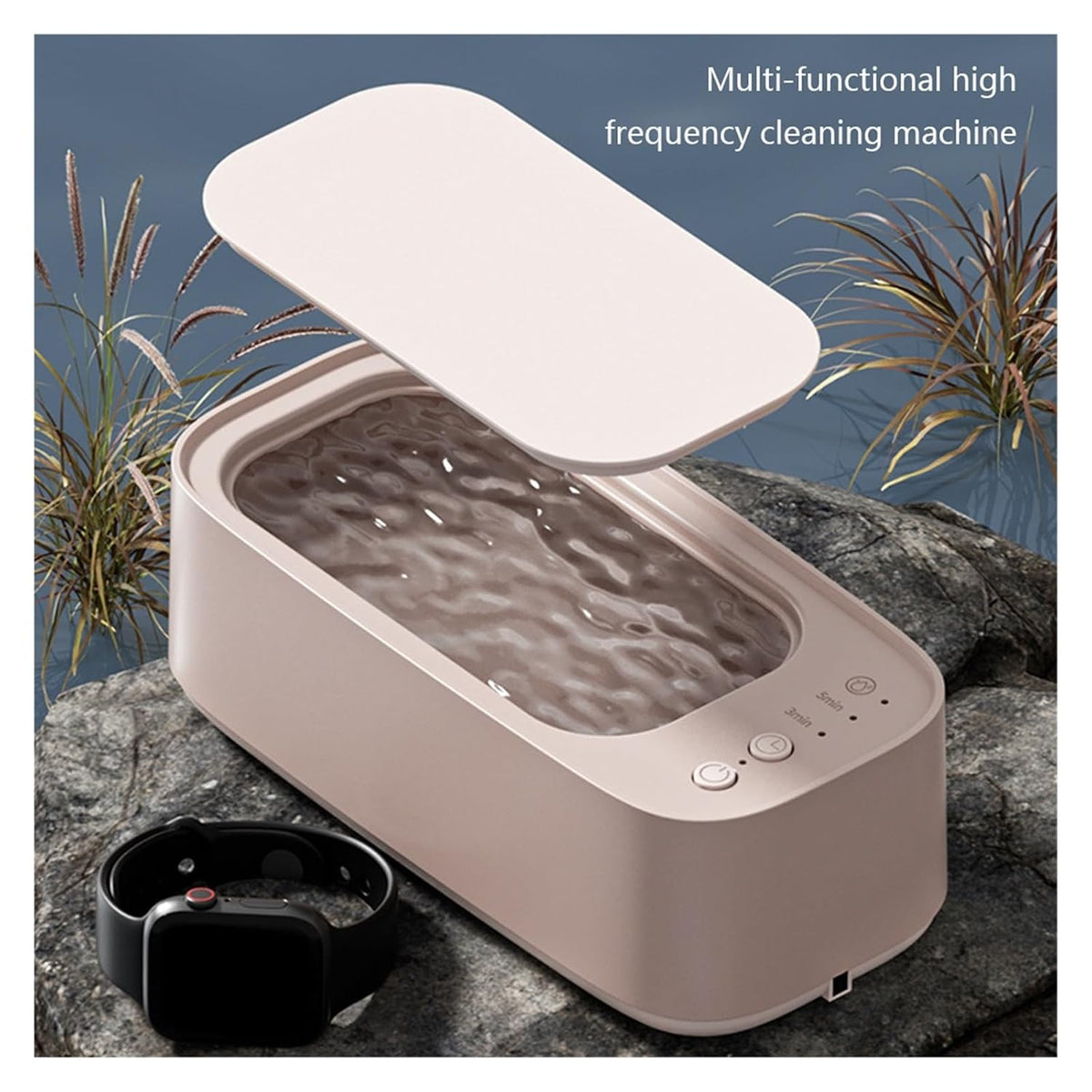 Ultrasonic Cleaning Device for Jewelry Glasses Watches and Small Accessories