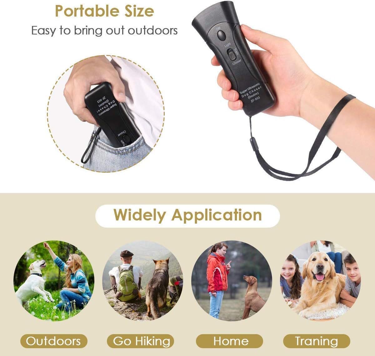 Ultrasonic Dog Training Device Anti Bark Control