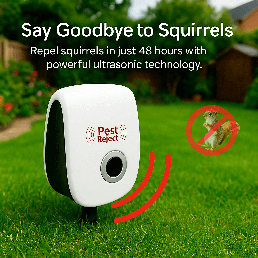 Ultrasonic Pest Repeller Device Outdoor Garden Animal Deterrent Electronic Yard Protection System