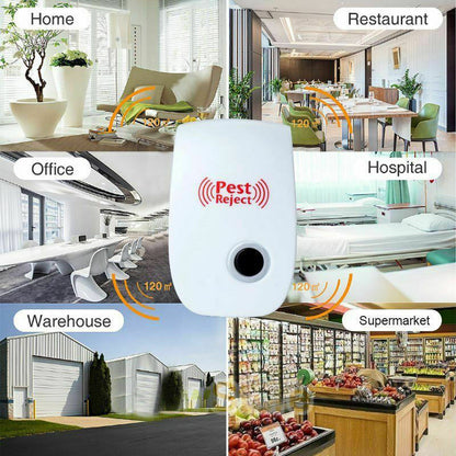 Ultrasonic Pest Repeller Device Outdoor Garden Animal Deterrent Electronic Yard Protection System