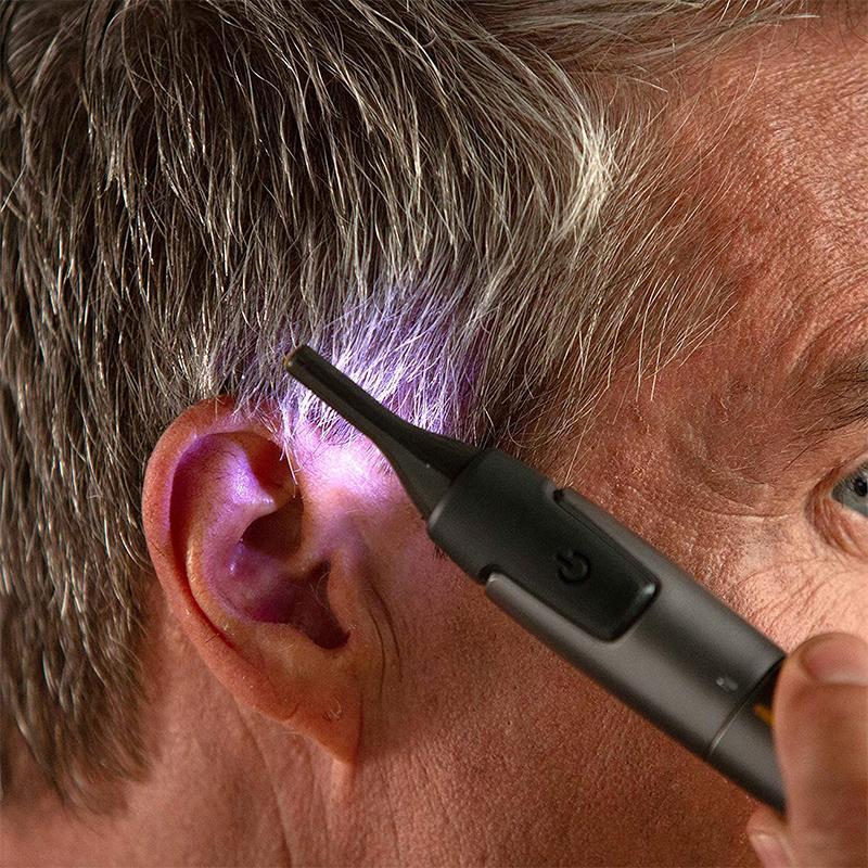 Ultrathin Precision Facial Hair Trimmer with LED Light