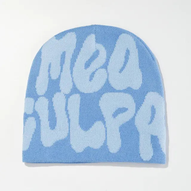 Unisex Ribbed Knit Winter Beanie Hat