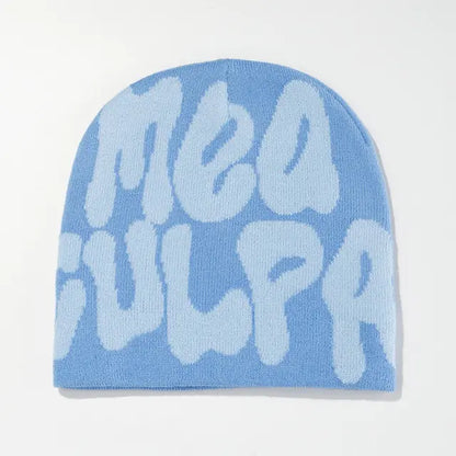Unisex Ribbed Knit Winter Beanie Hat