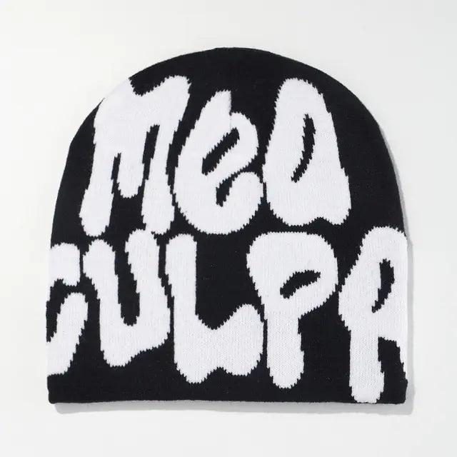 Unisex Ribbed Knit Winter Beanie Hat