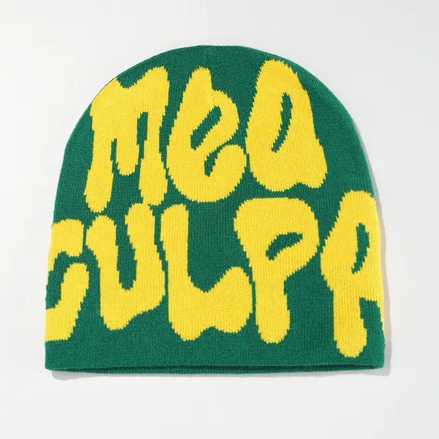Unisex Ribbed Knit Winter Beanie Hat