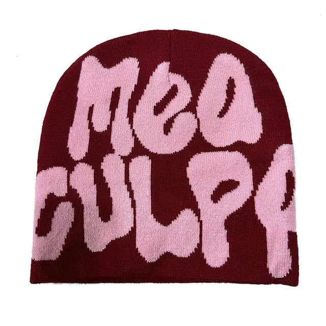 Unisex Ribbed Knit Winter Beanie Hat