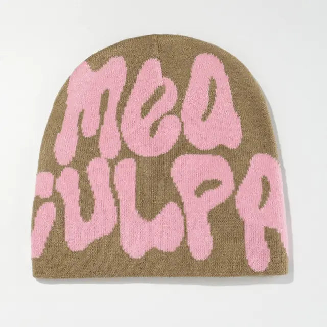 Unisex Ribbed Knit Winter Beanie Hat