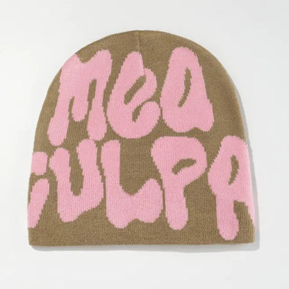 Unisex Ribbed Knit Winter Beanie Hat
