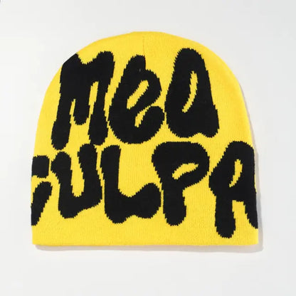 Unisex Ribbed Knit Winter Beanie Hat