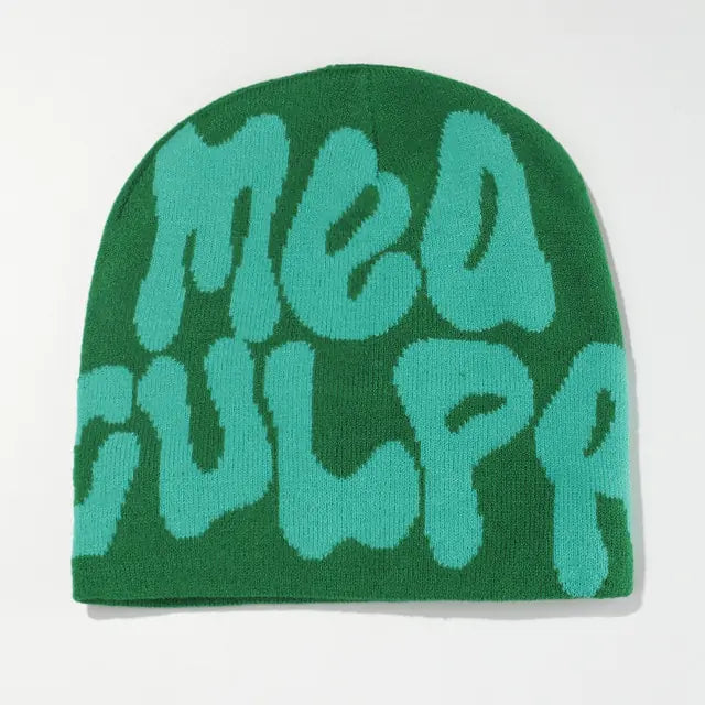 Unisex Ribbed Knit Winter Beanie Hat