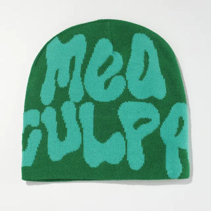 Unisex Ribbed Knit Winter Beanie Hat