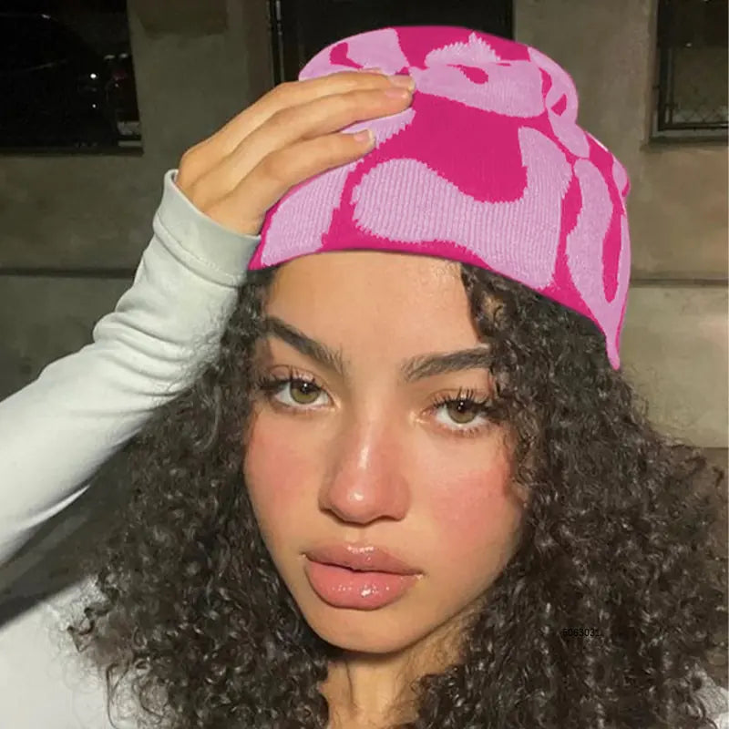 Unisex Ribbed Knit Winter Beanie Hat