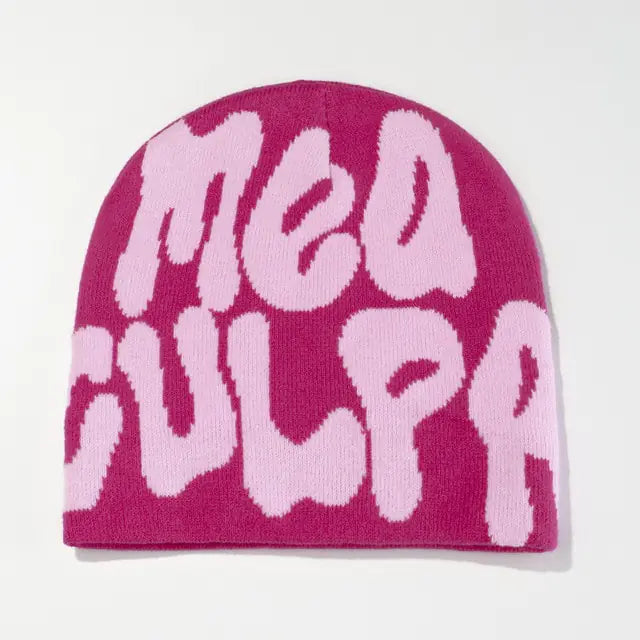 Unisex Ribbed Knit Winter Beanie Hat