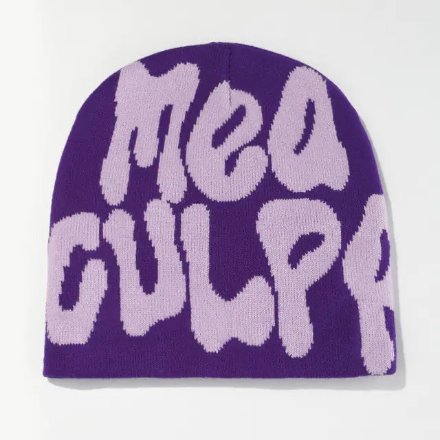 Unisex Ribbed Knit Winter Beanie Hat