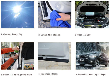 Universal Adhesive Car Door Weather Seal Strip