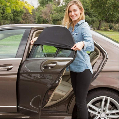 Universal Car Window Sun Shades with Mesh Privacy Screen