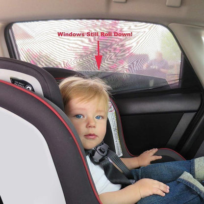 Universal Car Window Sun Shades with Mesh Privacy Screen