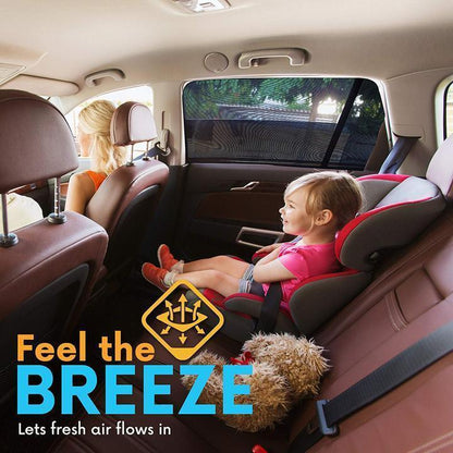 Universal Car Window Sun Shades with Mesh Privacy Screen