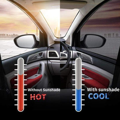 Universal Car Window Sun Shades with Mesh Privacy Screen