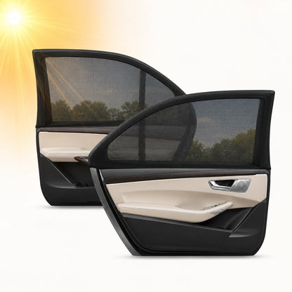 Universal Car Window Sun Shades with Mesh Privacy Screen