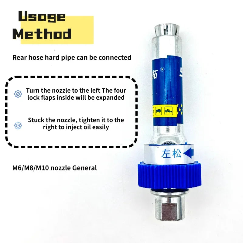 Universal Locking Grease Gun Coupler