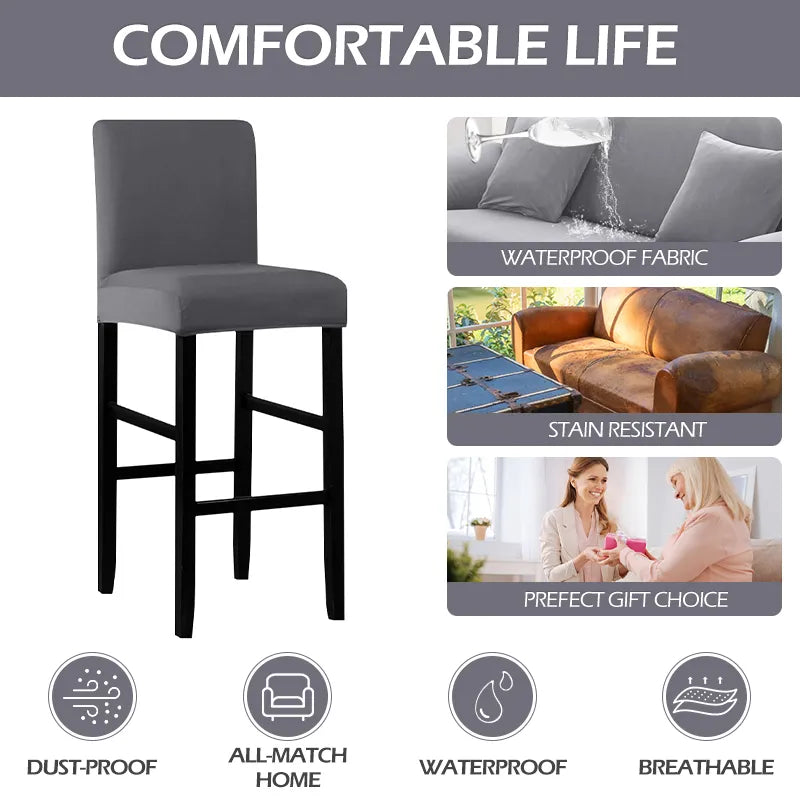 Universal Stretch Bar Stool Chair Cover