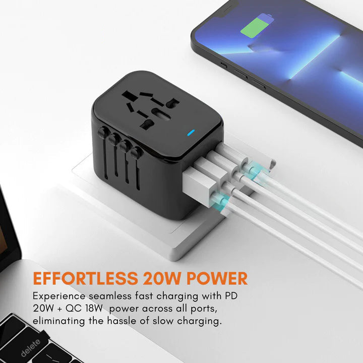 Universal Travel Adapter Voltage Converter USB Charger